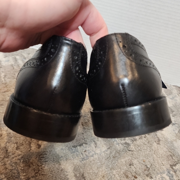 NWT Nunn Bush Norris Wingtip Double Gore Slip-On Black Leather Loafer. Size 11.5 main image 11